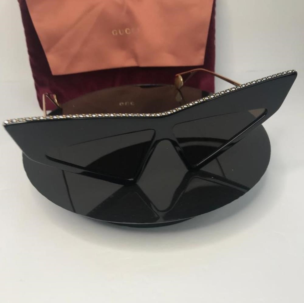 New 💯 Original Gucci Brown Geometric Ladies Sunglasses GG0430S 002 70.