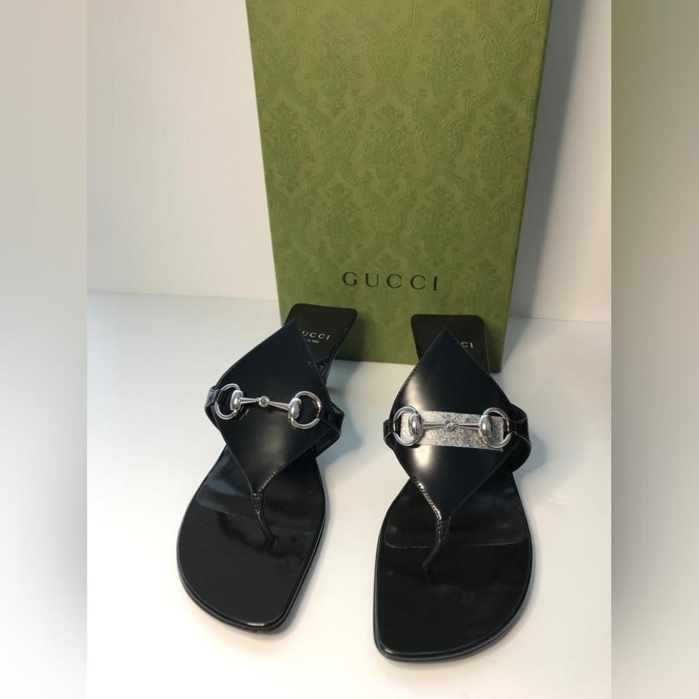 New 💯 Original GUCCI Women's Thong Sandal with Horsebit