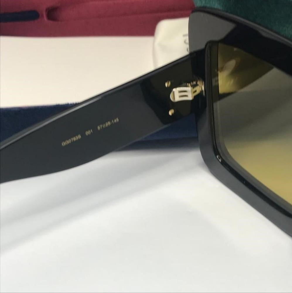 New 💯 Original Gucci of Black GG0783S Oversized Square Sunglasses