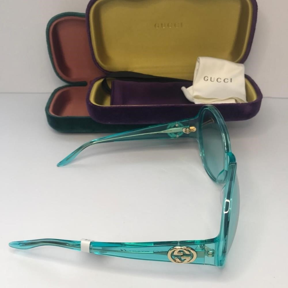 New -💯 Original  GUCCI GG0954S 001 Prestige Light Blue Sunglasses