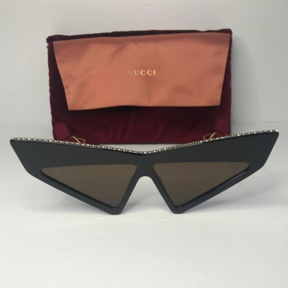 New 💯 Original Gucci Brown Geometric Ladies Sunglasses GG0430S 002 70.