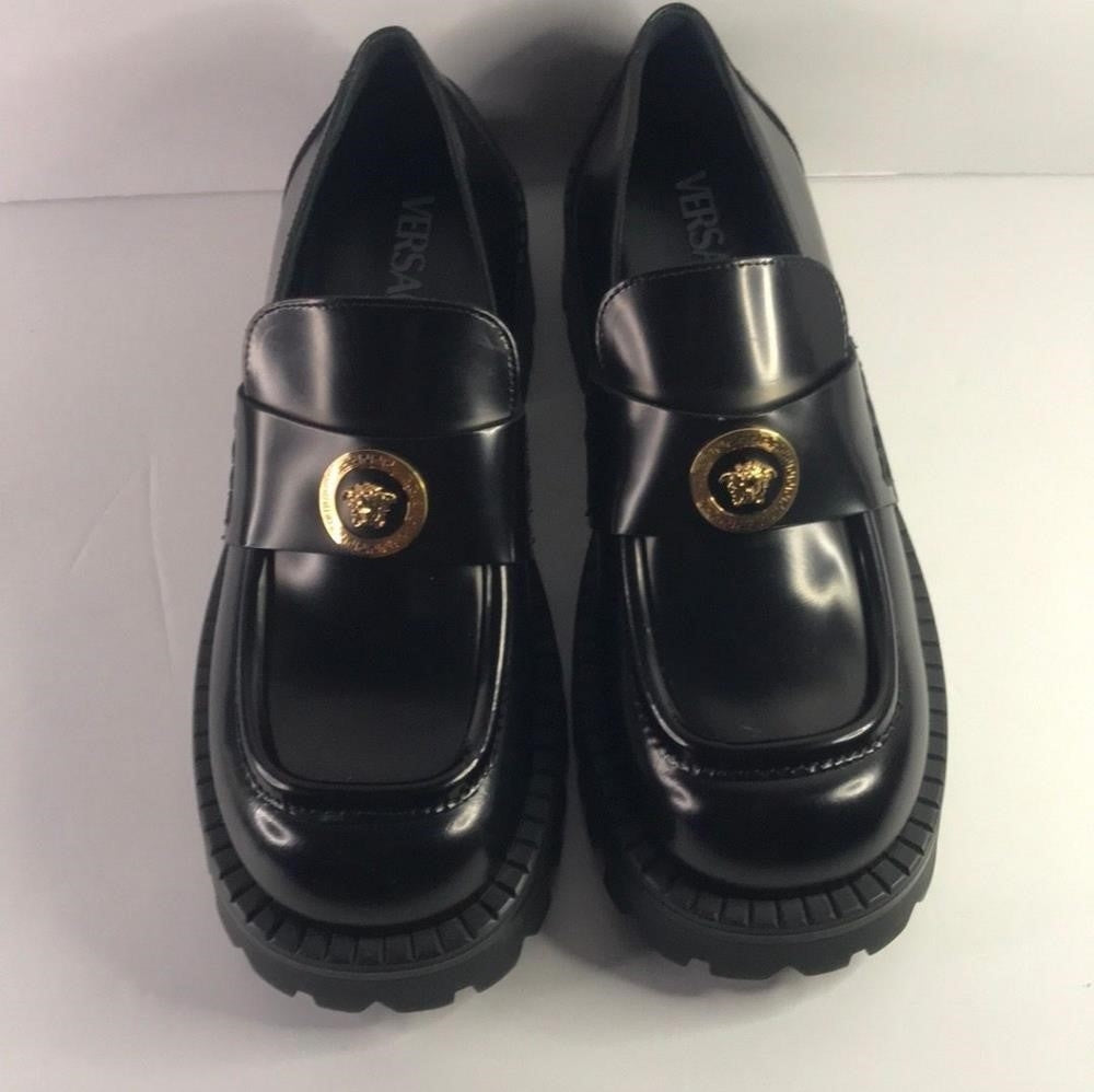 New Trendy  Original  Versace 💯Alia Platform Loafers 35 mm Size 43EU 10US