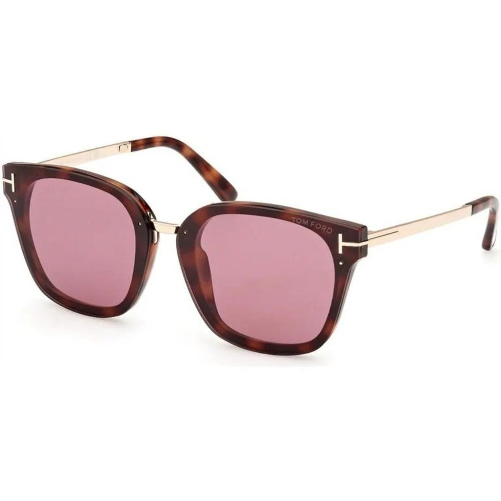 New 💯 Original Tom Ford® FT1014 Philippa-02 52Y - Shiny Dark Havana  Logo