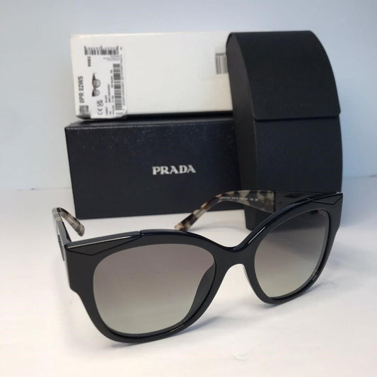 Authentic New Prada sunglasses model PR02WS, black frame variant, color code 1AB