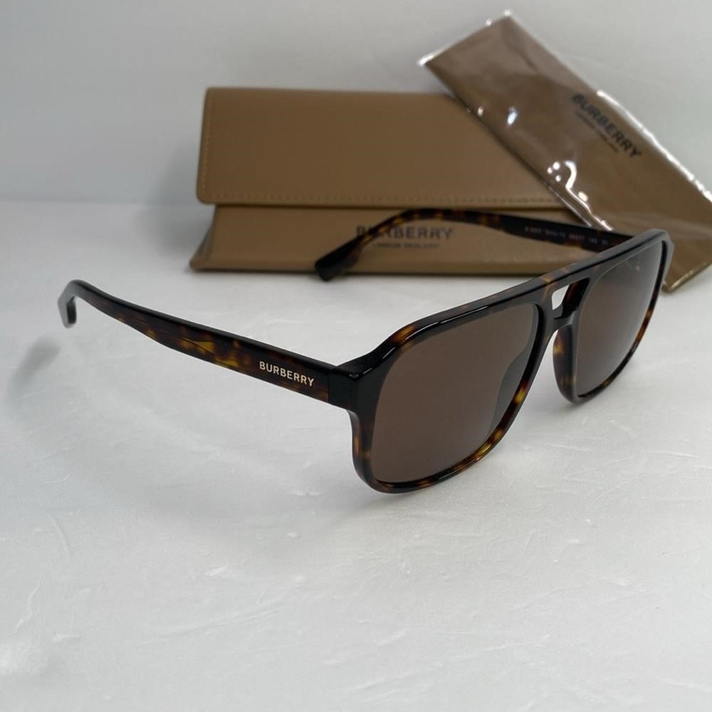 Burberry Men BE4302 Dark Havana Oversized Sunglasses