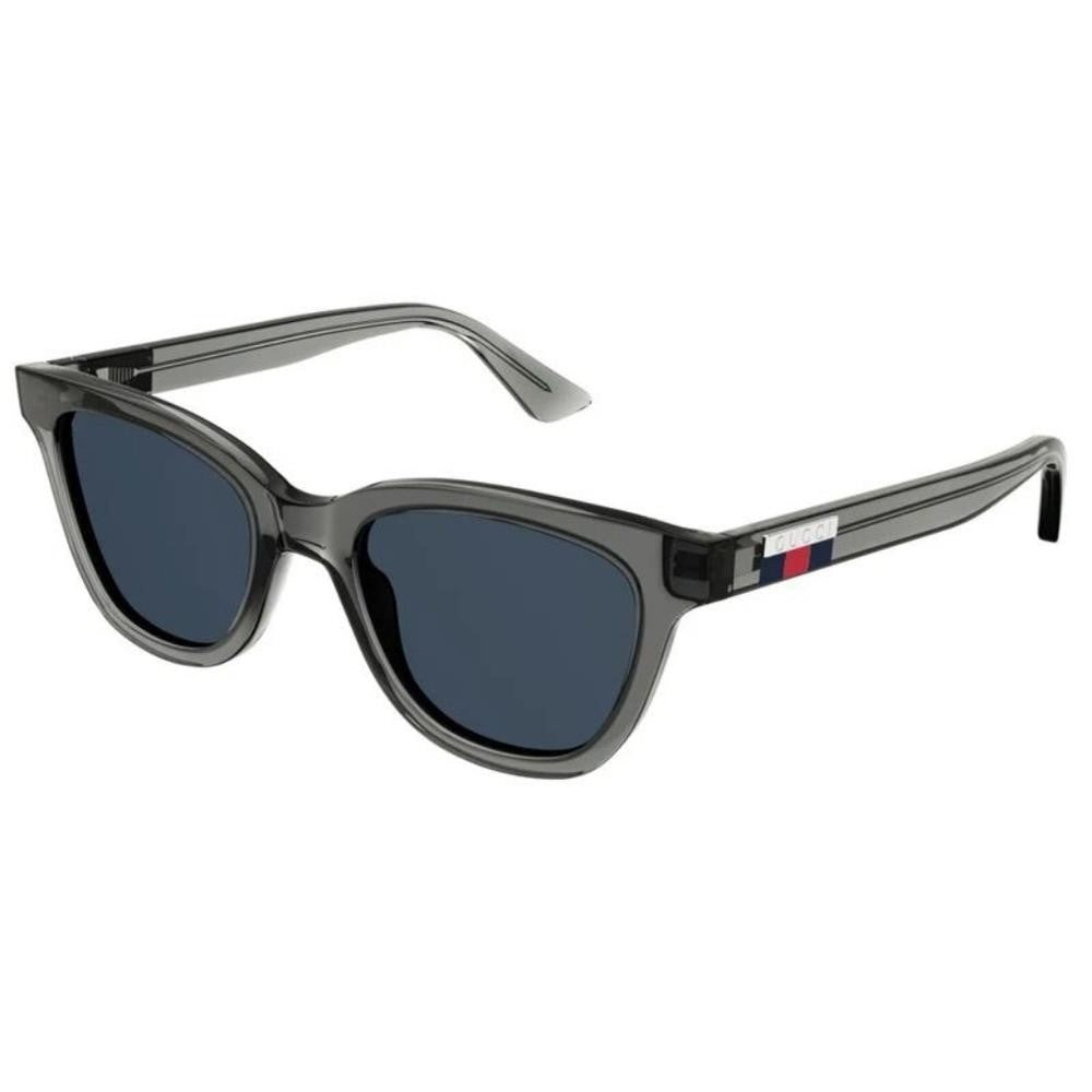 NEW GUCCI GG1116S 003 Gray Blue Square Men Unisex Sunglasses