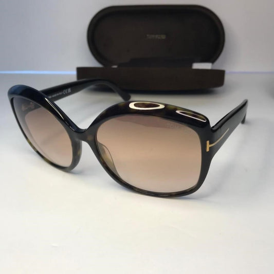 - New 💯 Original Tom Ford Chiara-02 TF919 52F Sunglasses Women's Havana/Gr