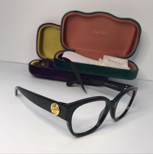 💯original Gucci Demo Square Ladies Eyeglasses GG1411O 004 53.