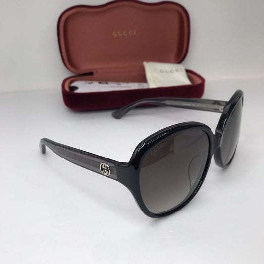 💯 original  Gucci GG0080SK 002 Grey Gradient Round Sunglasses.