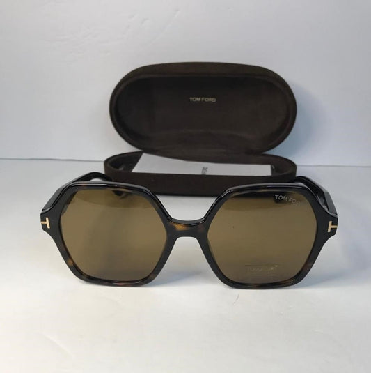 New 💯 Original TOM FORD Romy Square Sunglasses TF 1032-F Havana