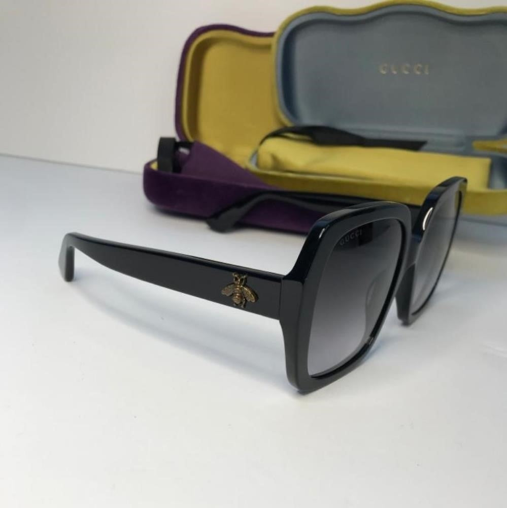 💯 Original  Gucci GG0096S 001 54 Black Square Sunglasses