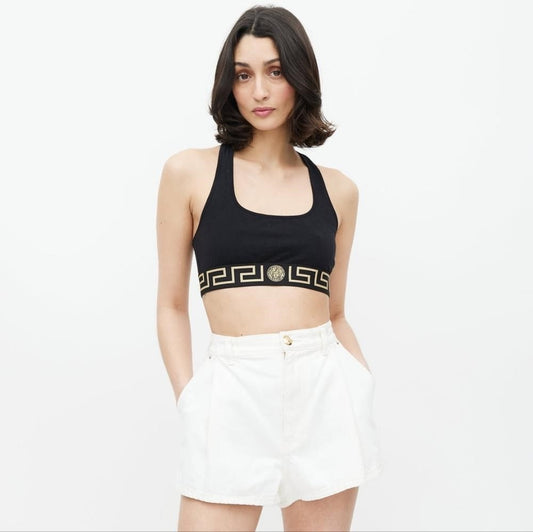 💯 - New Authentic VERSACE GRECA LOGO SPORTS BRA Size 2