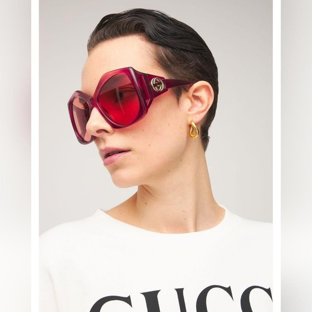 New - 💯 Original GUCCI Oversized Sunglasses GG0875S 003