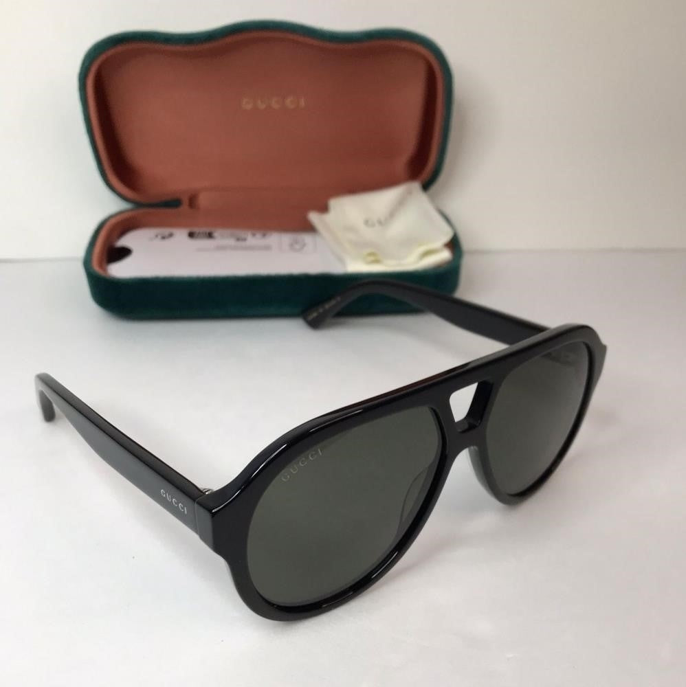 💯 Original Gucci GG0159S 001 56 GG0159 Men's Sunglasses