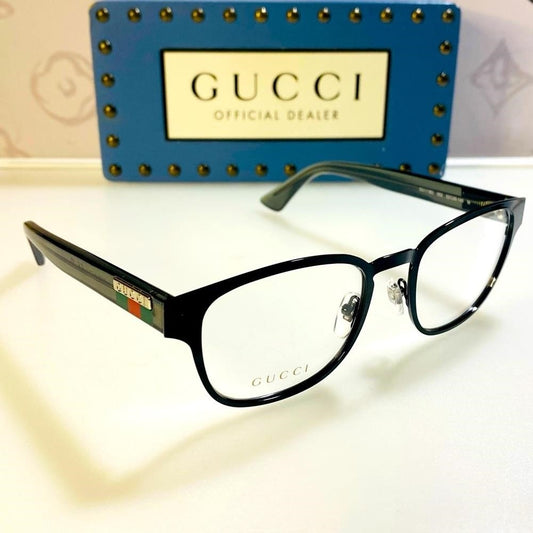 New Gucci Demo Square Men's Fashion Optical Eyeglasses GG1118O 003 52