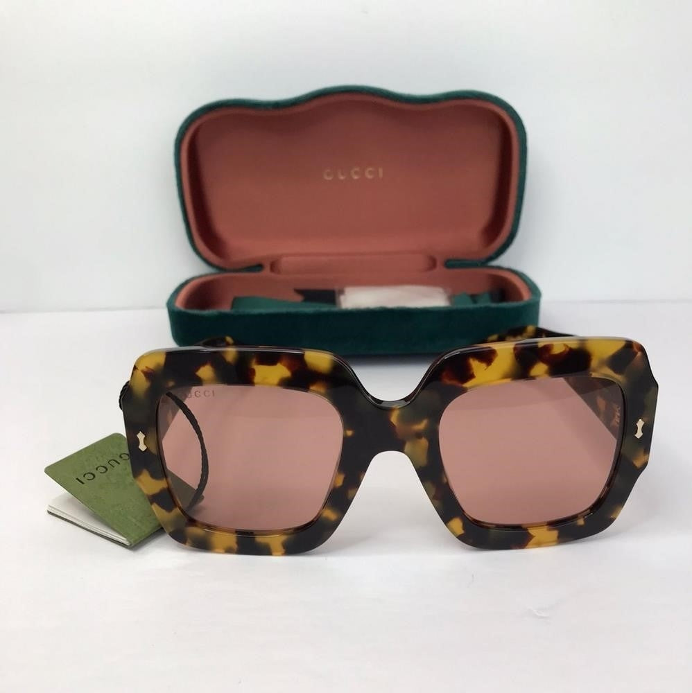 💯 Original GUCCISquare Sunglasses GG1111S Havana