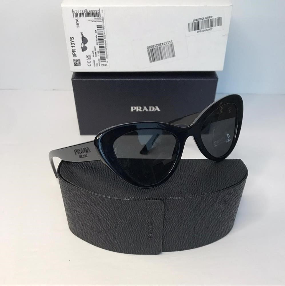 💯 - Authentic New PRADA 0PR 13YS SUNGLASSES BLACK / GREY