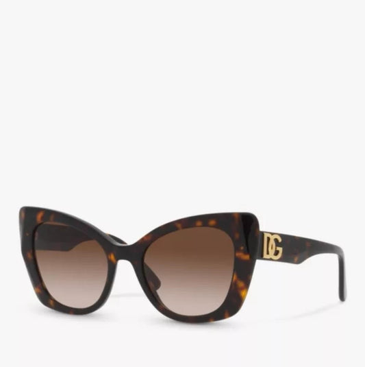 New - Dolce & GabbanaDG4405 Women's Butterfly Sunglasses, Tortoise/Brown Gradi…