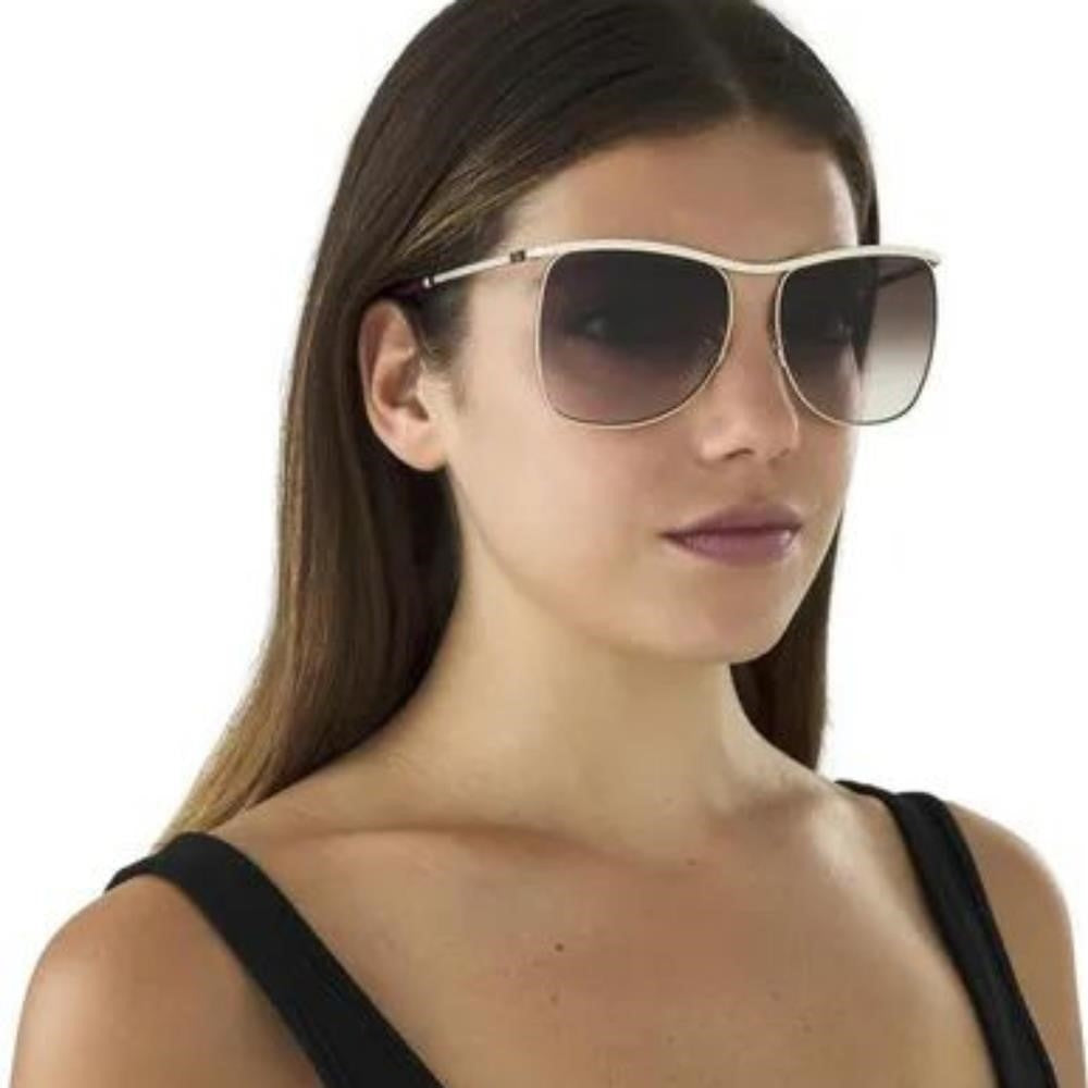 New  - 💯 Original GucciGucci Black/Gold Gradient GG0820S Square Sunglasses