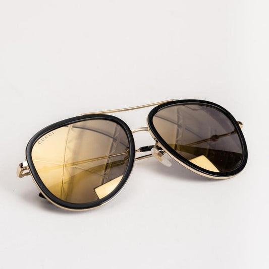 New - 💯 Original  Gucci GG0062S 001 Gold Sunglasses