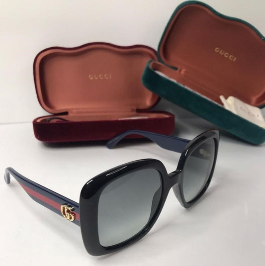 💯 Original  Gucci  GG0713S 001 INJECTION BLACK