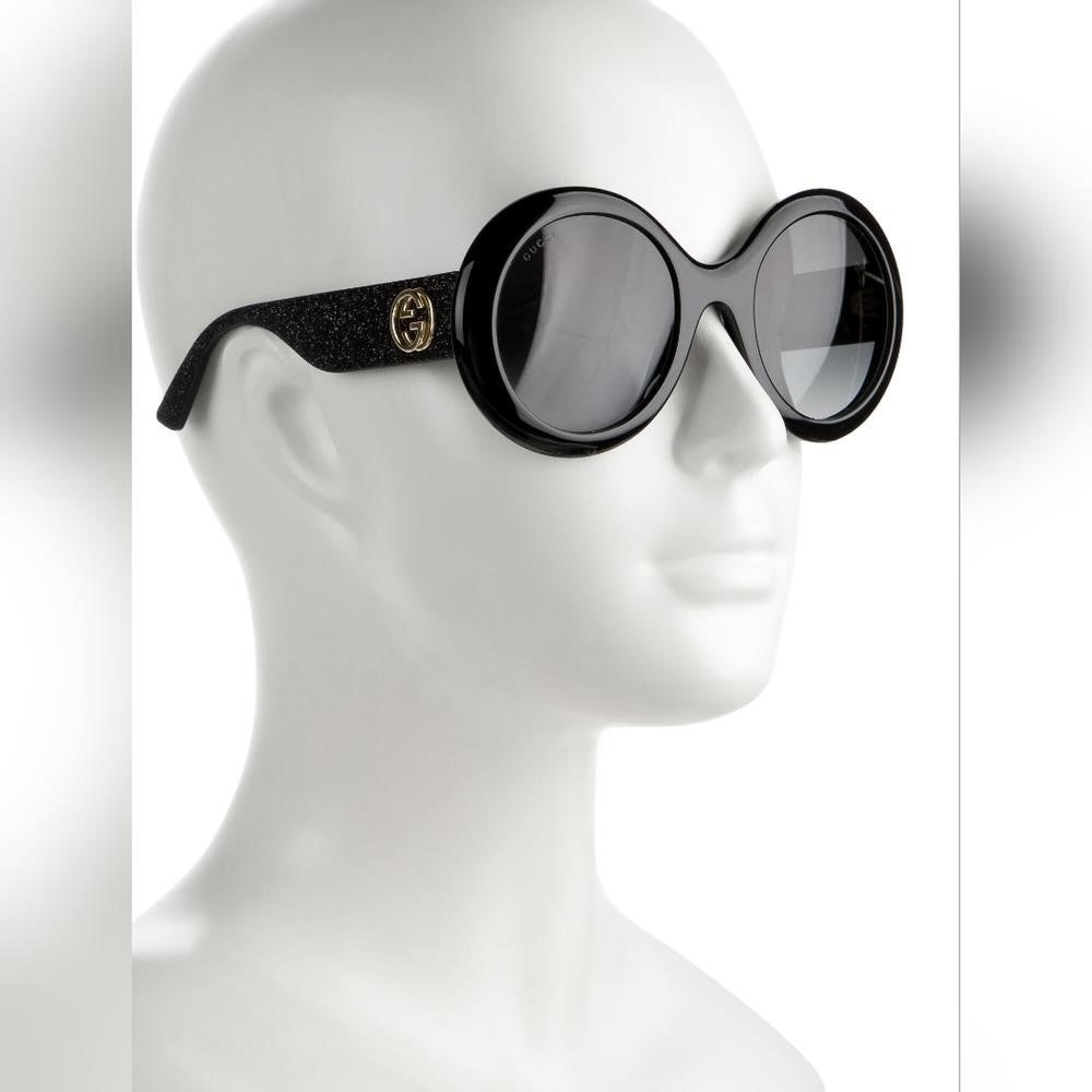 💯 - Authentic New Gucci Black GG0101S Round Gradient Sunglasses