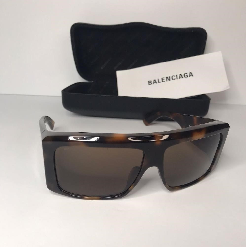 💯 original Balenciaga™ BB0002S 002 63 - Havana