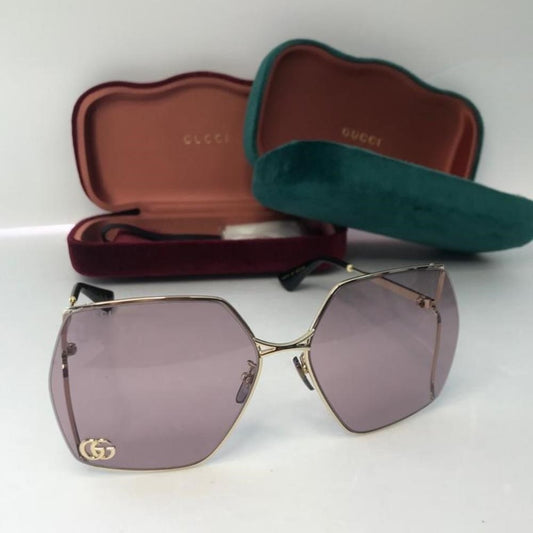 New  - 💯 Original GUCCI violet GG0817S 007 Oversized Sunglasses