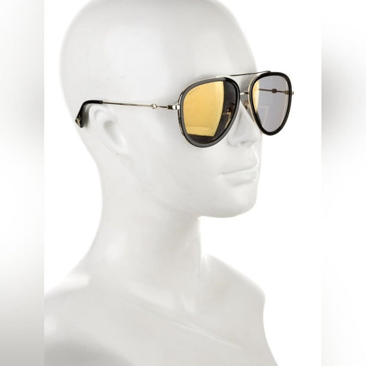 - New - 💯 Original  Gucci GG0062S 001 Gold Sunglasses