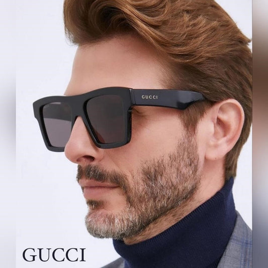 🔥 - New- 💯original  Gucci Grey Shield  Sunglasses GG0997S