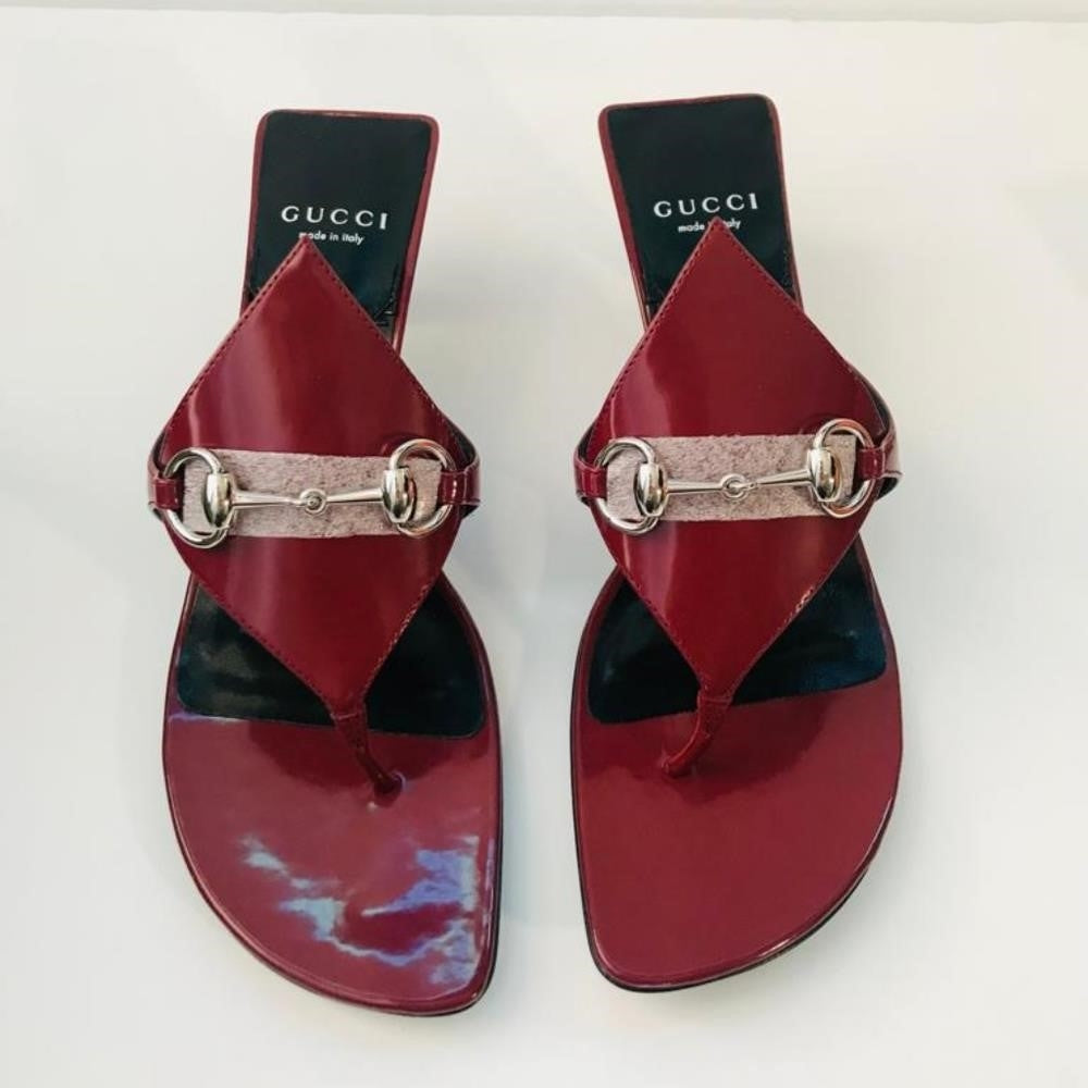 New 💯 Original  Runway Gucci65mm Horsebit leather mules Shoes