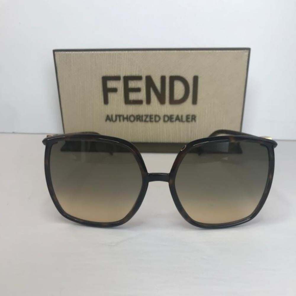 Original New FENDI FF0431 GS BROWN GLASS SUNGLASSES