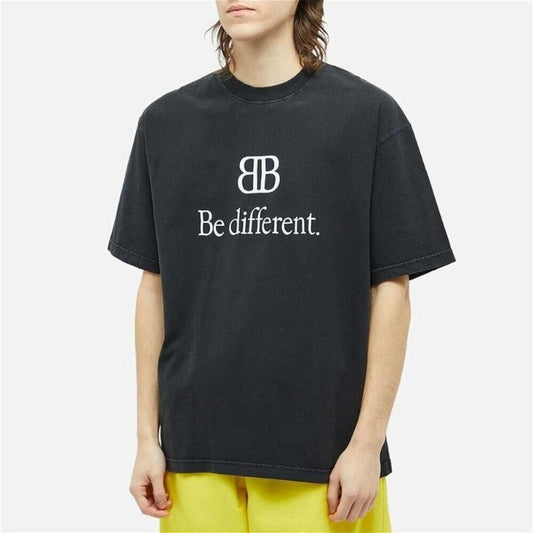 New - 💯Original BalenciagaMen's Be Different Logo T-Shirt