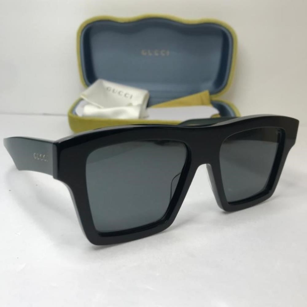 ORIGINAL _💯 BRAND NEW GUCCI GG0962S 009 Black/Green/Grey Unisex Sunglasses