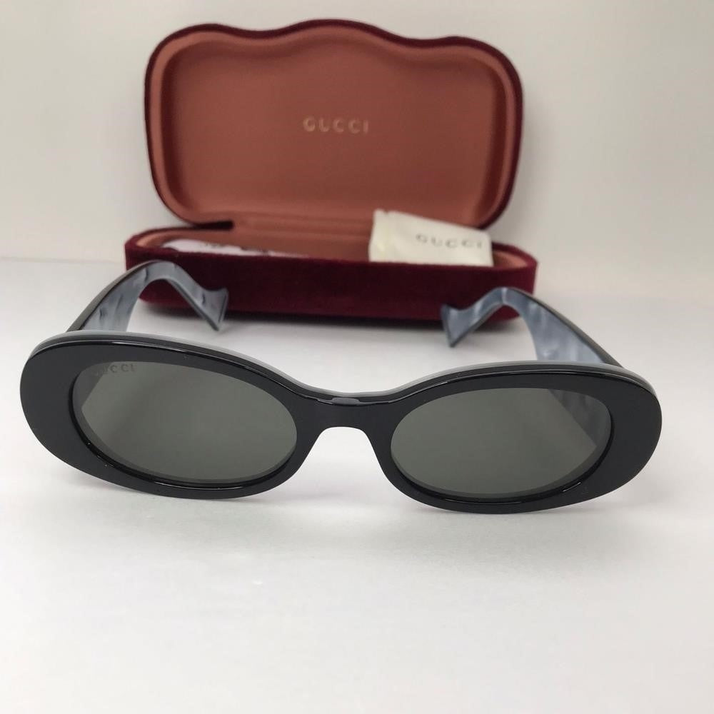 New - 💯 Original Gucci Grey Oval Ladies Sunglasses GG0517S 001