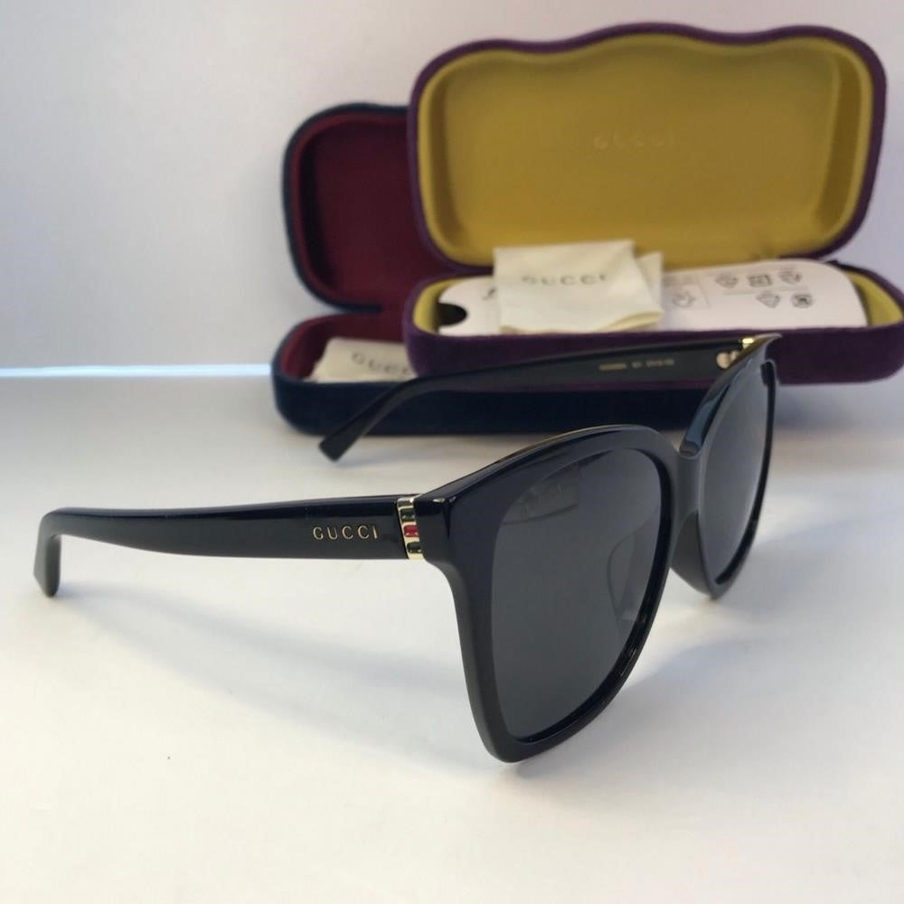 💯 Original Gucci Web GG0459S 001 Sunglasses