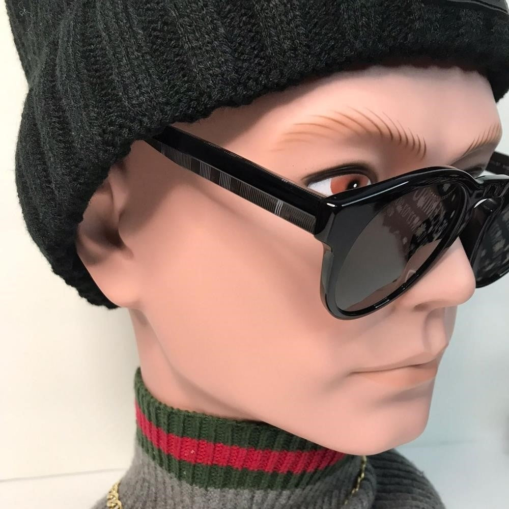 💯 Original  BURBERRY BE4359 REID Black  Round  sunglasses