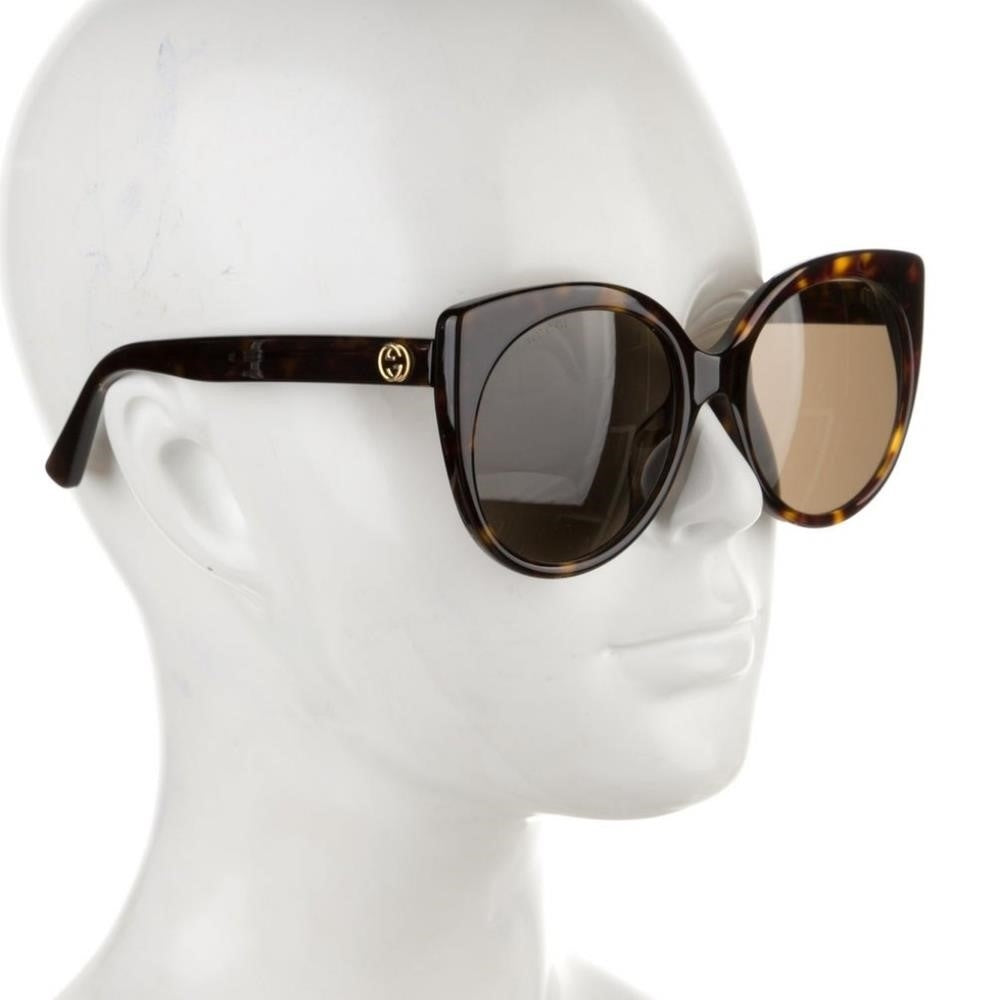 New trendy Gucci Acetate Cat Eye Sunglasses GG0325S Tortoise