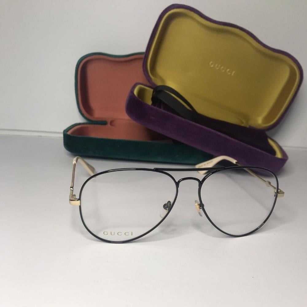 💯 original  GG0515O-30007780001 Gucci Aviator Novelty Optical Glasses