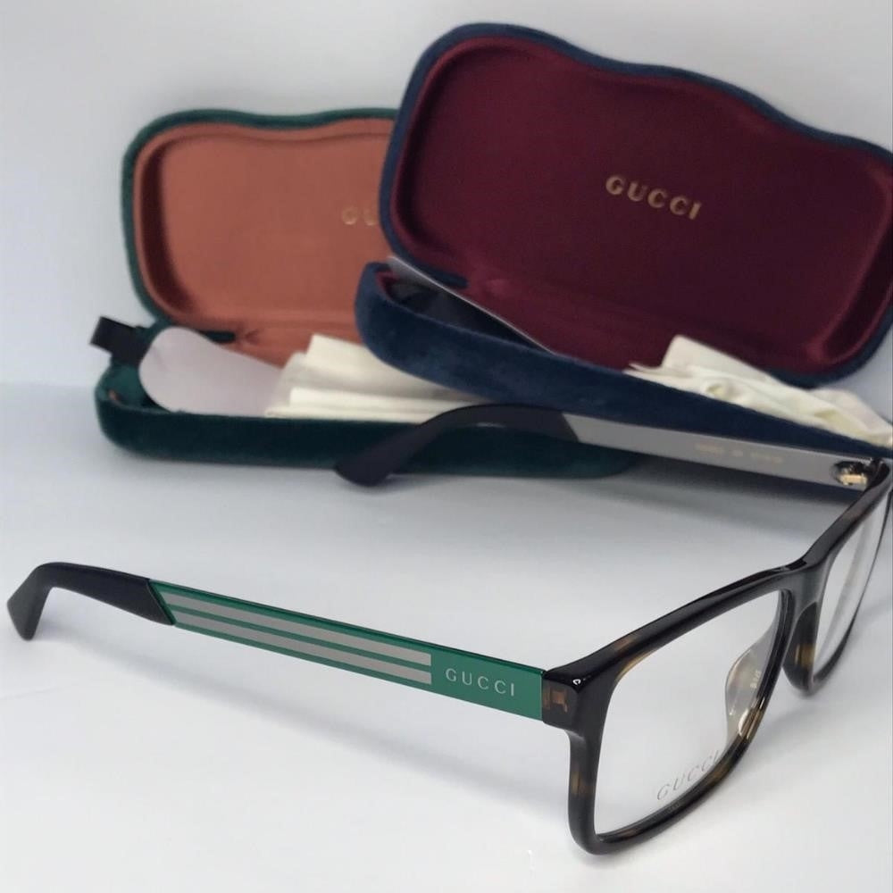 💯 Original Gucci Demo Square Men's Eyeglasses GG0692O 005 57