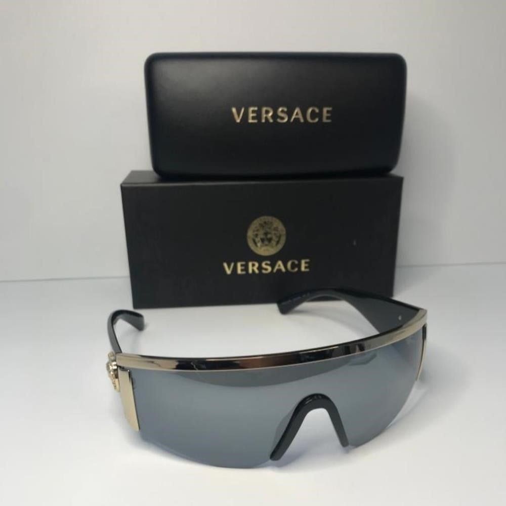 💯 New Authentic  Trendy  Versace VE2197 12526G 140 - Pale Gold Sunglasses