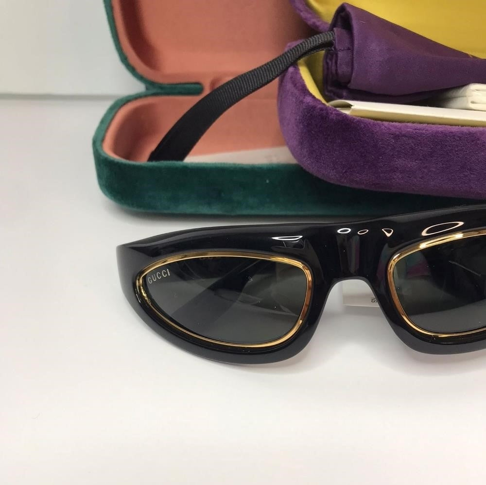 💯 Original  GUCCIGG1062S-003 54 Sunglasses Injection Black-Black-Grey