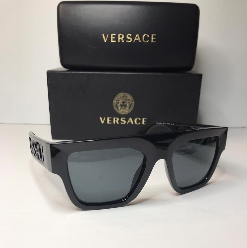 Authentic New Versace VE4430U BLK SHN GRY