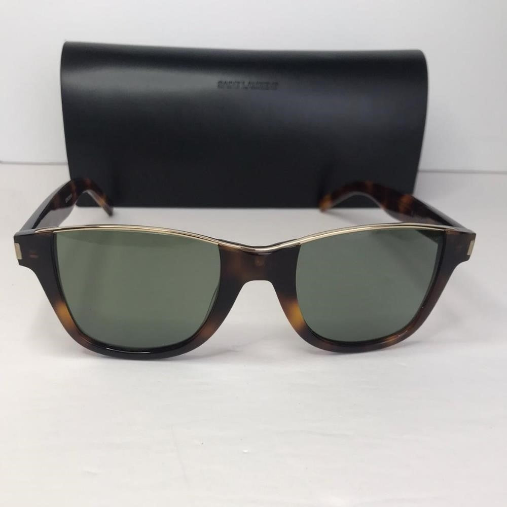 Authentic New Saint Laurent New Sl 51 Cut 002 Unisex Havana Sunglasses