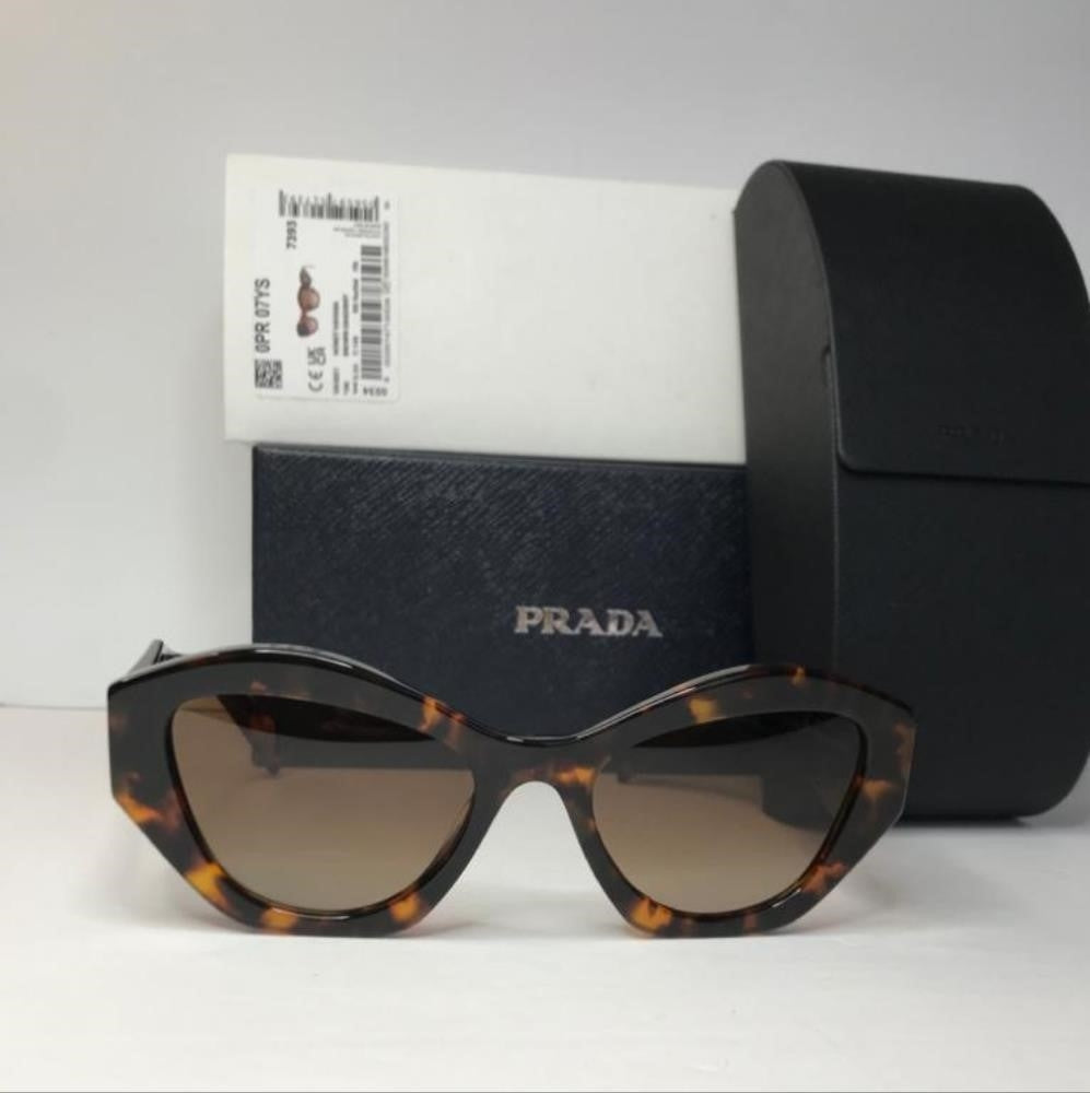 💯 - Authentic New PRADA PR 07YS SYMBOLE SUNGLASSESTortoise