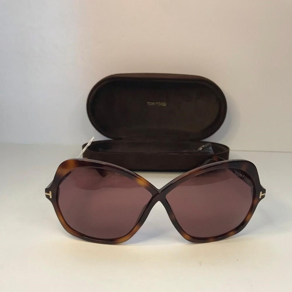 New- 💯 Original Tom Ford Rosemin 64mm Gradient Oversize Butterfly Sunglasses