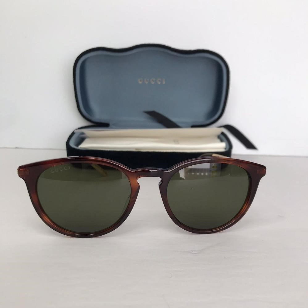 💯 original  GG1048S002 Round Sunglasses Havana Gold