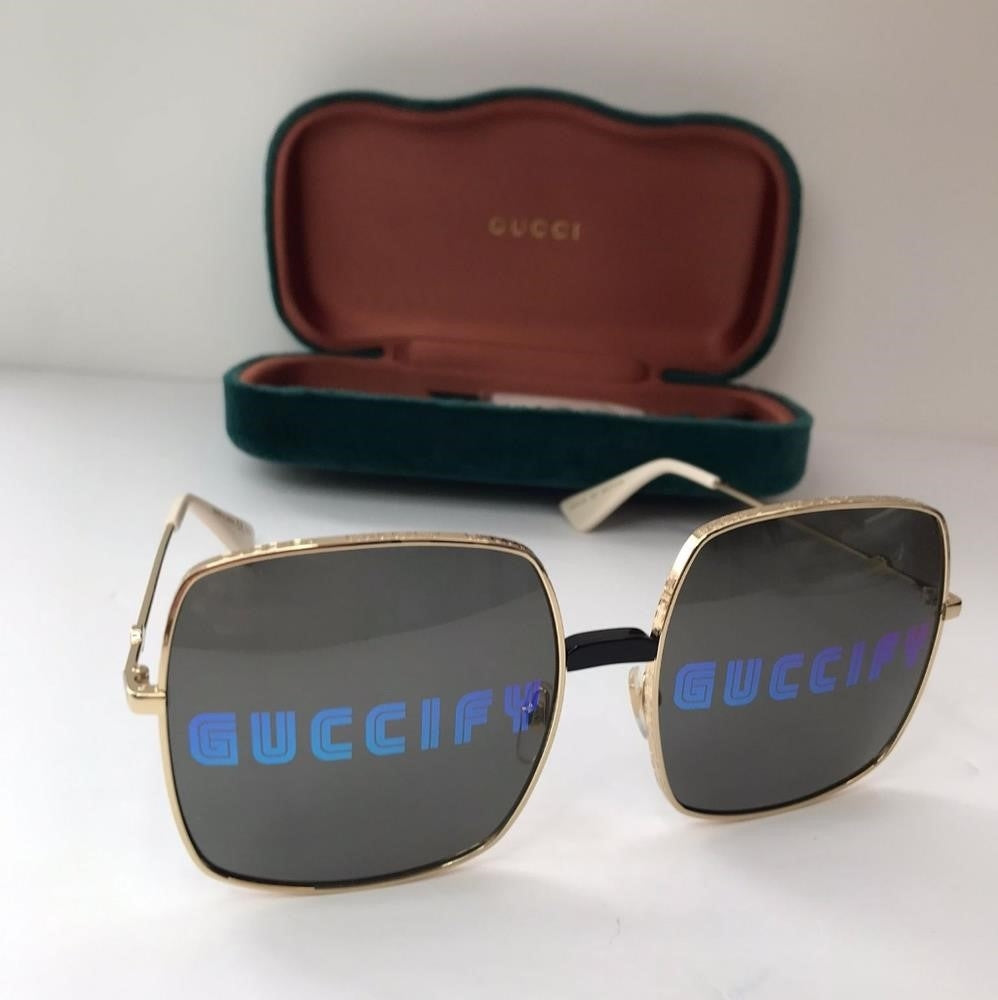 New - 💯 Original Gucci GG0414S 002 60 Ladies Sunglasses