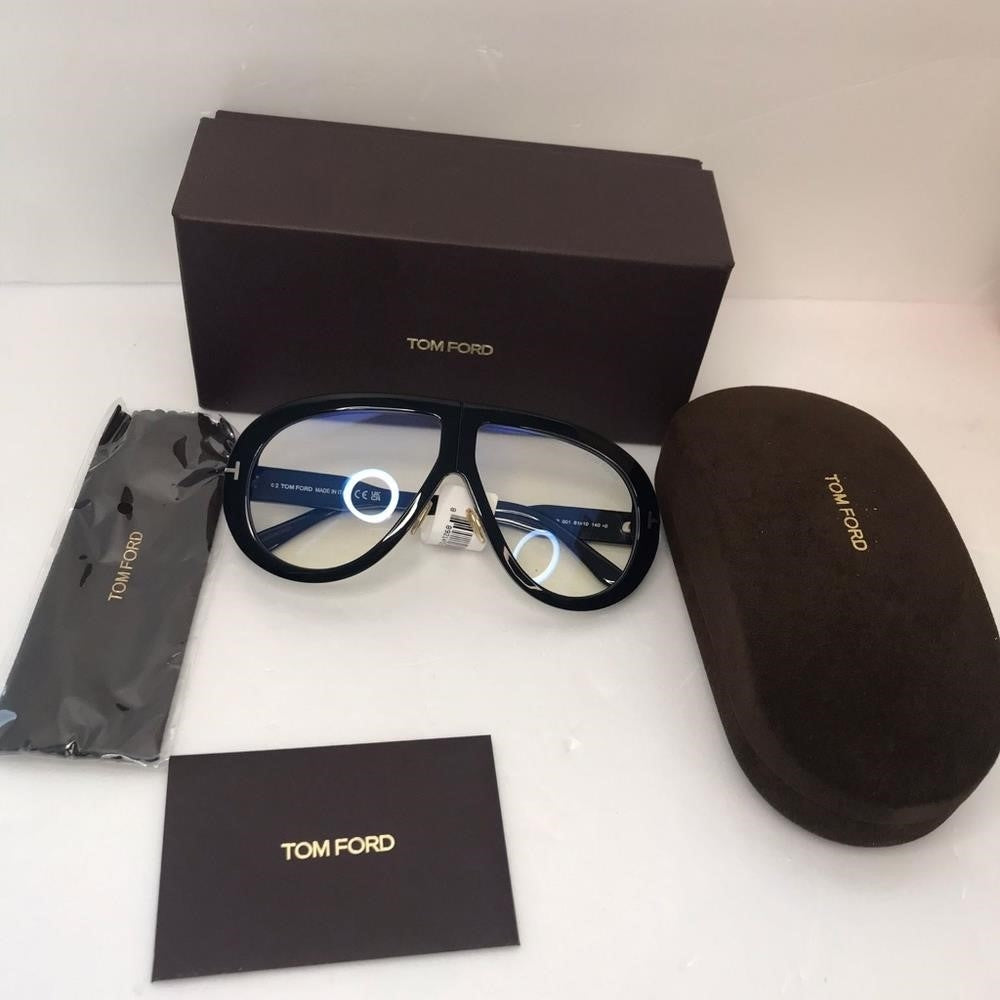 💯- original New Tom Ford Troy Blue Light Block Pilot Unisex Sunglasses FT0…