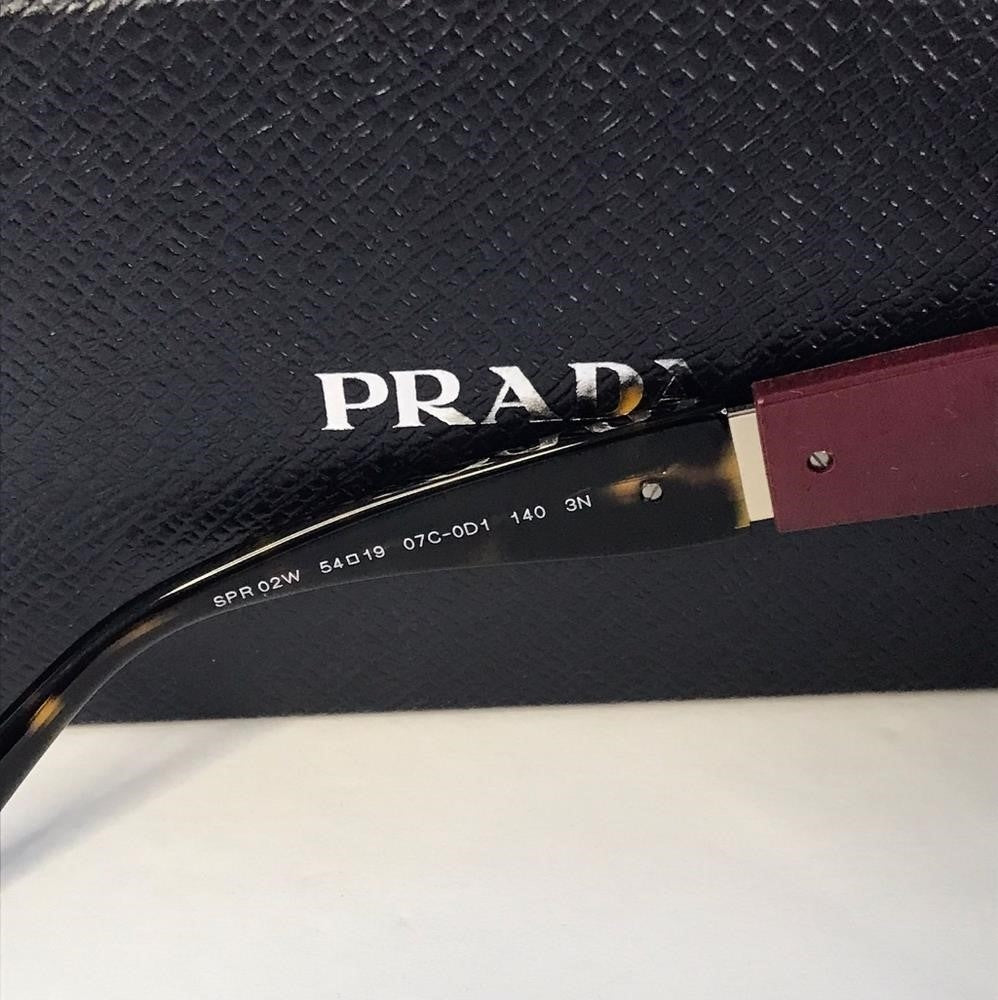 💯 Original Prada PR02WS Cherry/Dark Havana / Dark Brown